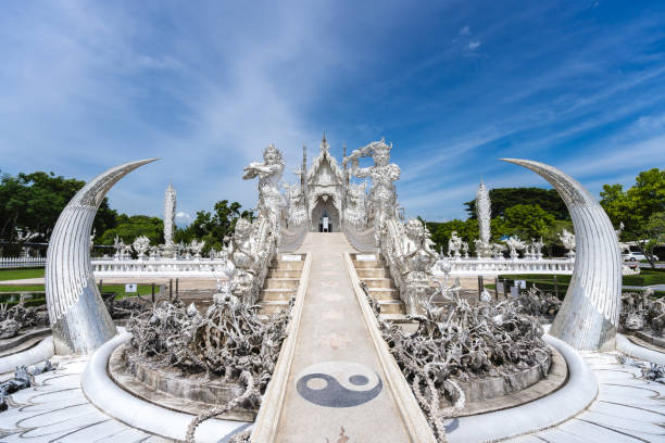 istock Wat Rong Khun, also known as the White Temple, is a modern and unconventional Buddhist temple located in Chiang Rai, Thailand. 2190062443