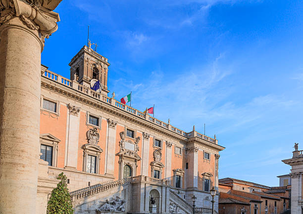 istock Rome urban view: Capitoline Hill with Palazzo Senatorio, Italy. 2190077779