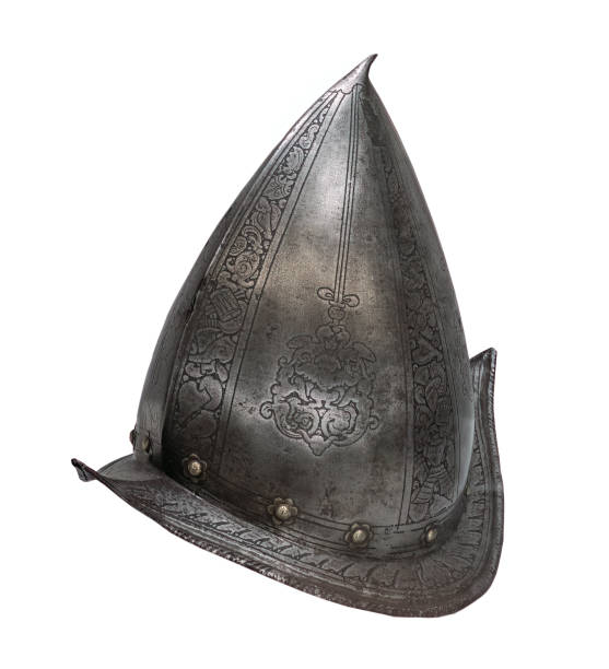istock antique helmet morion on white, isolated 2190089316