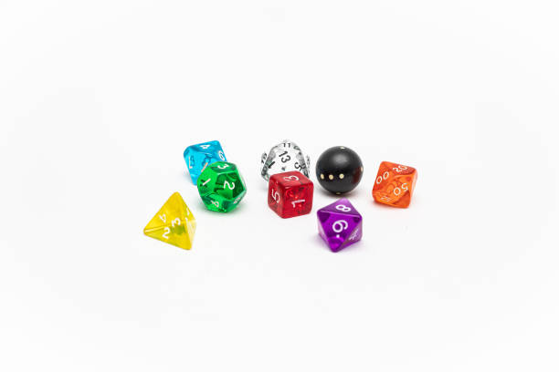 istock Different dice. Different colors and number of sides. 2190092202