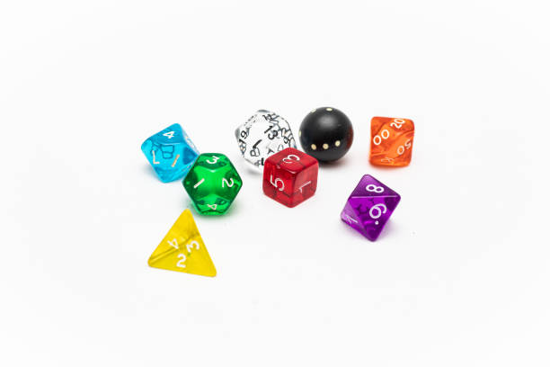 istock Different dice. Different colors and number of sides. 2190092213
