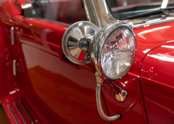 istock details of old timer car 2190093503