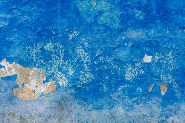 istock Old rustic grunge wall background with space for text or photo. Grunge wall texture background. Abstract blue color wall texture background. 2190098366
