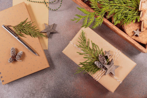 istock Winter holiday mood, Christmas, New Year composition 2190100304