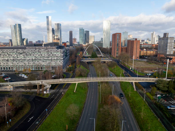 istock Manchester Skyline over Princess Rd 2190104446