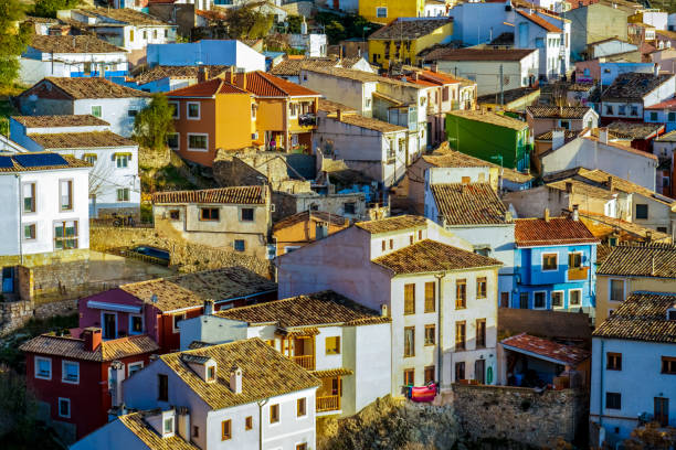 Buildings and constructions of the ancient city of Cuenca, Spain.