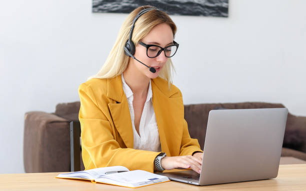 istock Customer Service Woman Working in Office 2190112380