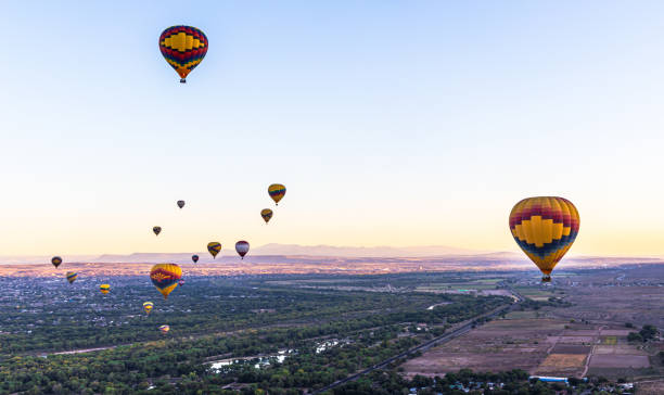 Ride in a hot air balloon is the experience you don't want to miss when visiting Albuquerque, New Mexico, USA.