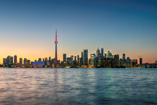 istock Toronto City skyline at sunset, Canada 2190118933