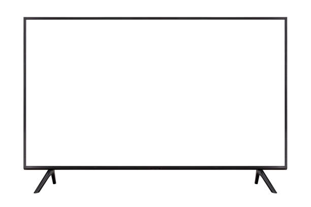 istock Smart TV with blank screen isolated on with background. 2190130264