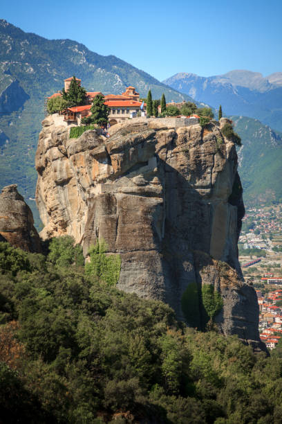 istock Monastery atop a huge rock formation in Meteora 2190130355