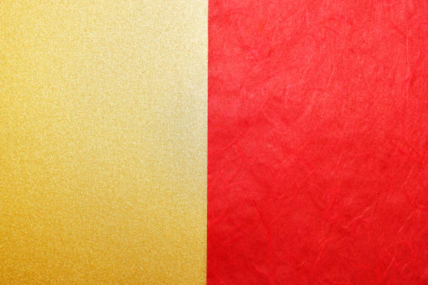 istock Red and gold paper background. 2190132965