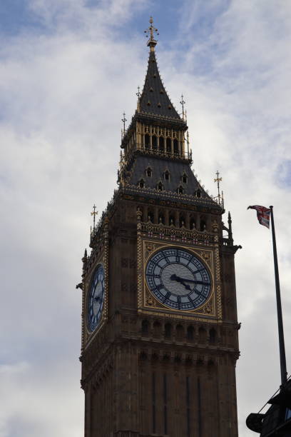 istock Close up view of the Big Ben clock tower 2190133587