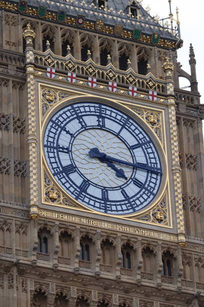 istock Close up view of the Big Ben clock tower 2190133594