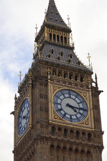 istock Close up view of the Big Ben clock tower 2190133596