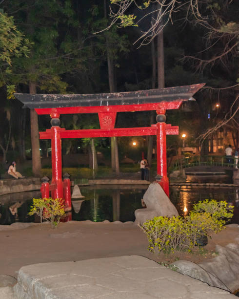 istock Japanese architecture in a park in Mexico 2190136481