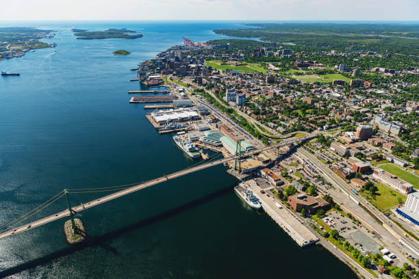 istock Aerial View of Bridge 2190149988