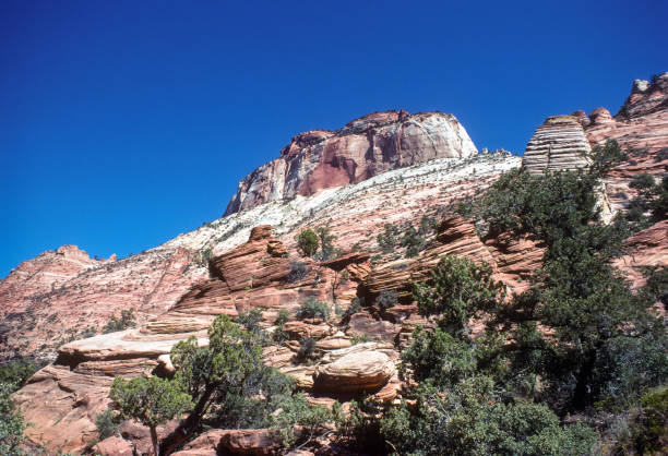 istock Zion NP - Rock Formations Along Canyon Overlook Trail - 1978 2190152086