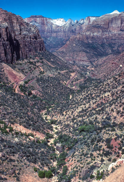 Zion NP - Zion Canyon Vertical - 1978. Scanned from Kodachrome 25 slide.