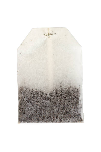 istock Close-up tea bag isolated on white background. 2190157429