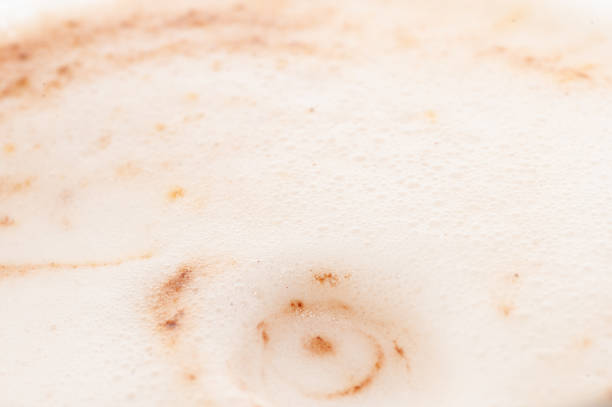 istock A white foam with a brown spot in the middle 2190160784