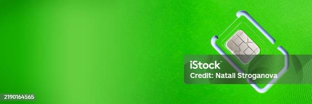 Banner Sim Card Blank Sim Card Web Banner With Place For Text Stock Photo - Download ...