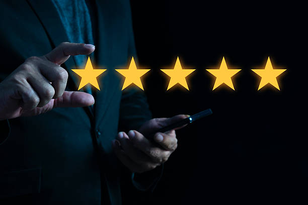 istock Customer Satisfaction Survey concept 5star satisfaction service experience rating online app. positive customer feedback testimonial. 2190166243