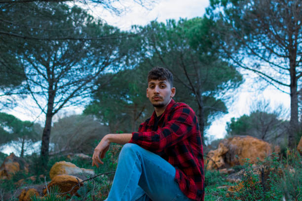 portrait of a hiker, looking at the camera.