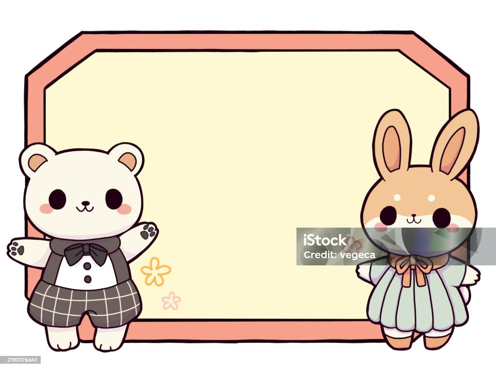 Welcome Comic Rabbit Welcome Board Stock Illustration - Download Image Now - Animal, Baby ...