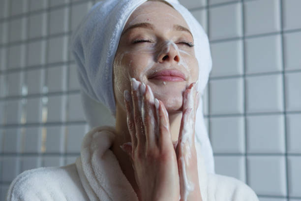 istock Revitalizing and Refreshing Skincare Routine with Gentle Cleansing Foam for Your Skin Needs 2190178180