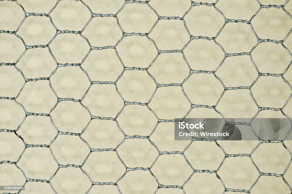 Hexagonal Pattern Mesh Metal Mesh With Hexagonal Patterns Stock Photo - Download Image Now ...