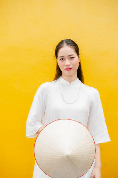 istock Vietnamese woman and landmark 2190179598