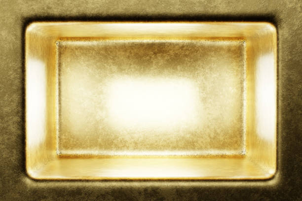 Defocused golden sequin light. Studio shooting of a creative bright yellow color background. It is textured color gradient. There are no text and no people, and have copy space for design. It’s Suitable for commercial use. Christmas, New Year, Diwali festive celebrations themed backgrounds, wallpapers, templates for greeting cards, banners and posters and wrapping paper is apt.