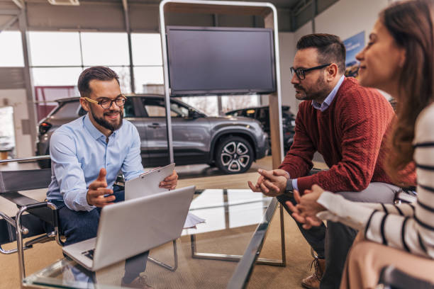 Visiting the car dealership