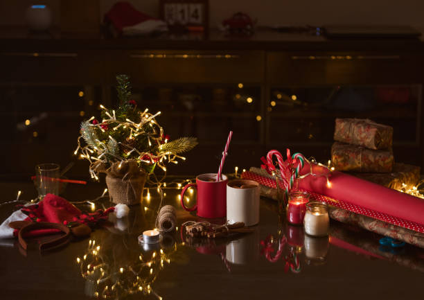 istock Cozy Christmas preparation scene 2190196175