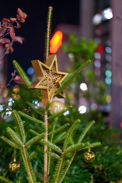 istock Christmas tree decorated for Christmas 2190199899