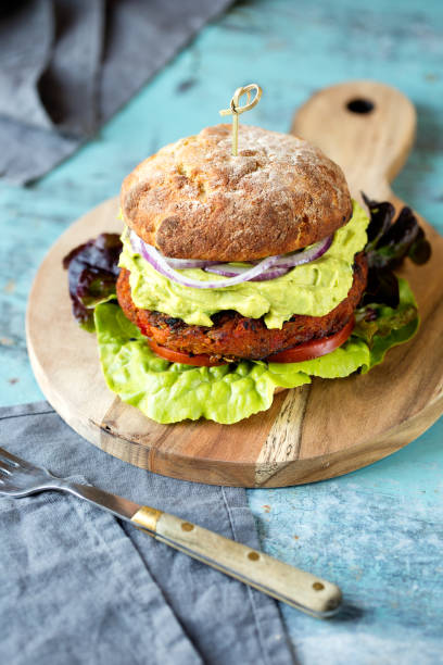 istock Vegan sweet potato burger 2190202814