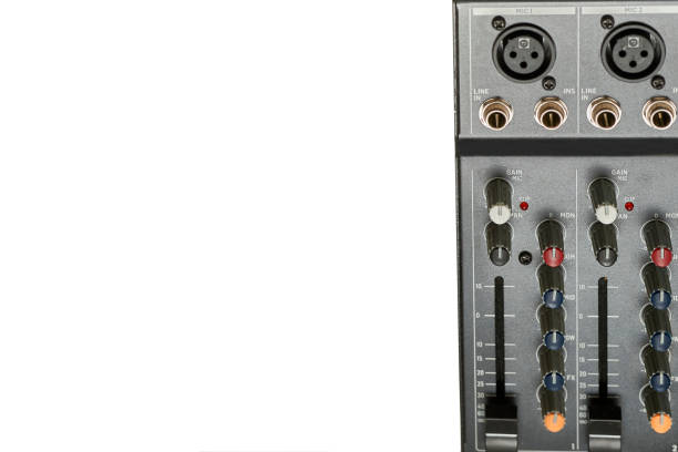 istock Mixing console for controlling the volume, frequencies of musical instruments 2190204039