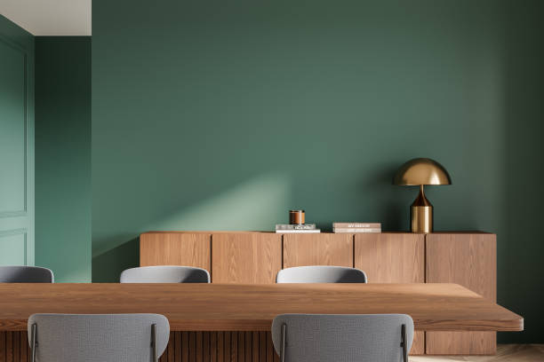 istock Modern Home Interior with Wooden Accents. 3D Rendering 2190206226