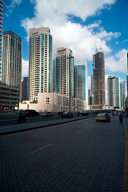 Dubai, United Arab Emirates – December 01, 2024: Around Business Bay, Dubai Downtown and, Sheikh Mohammed Bin Rashid Boulevard area view, Burj Khalifa are known as the Downtown Dubai, the tallest man made Building in the world