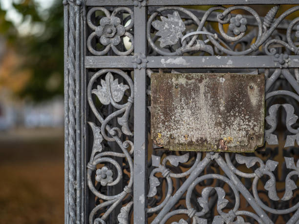 istock the old wooden board on the fence 2190210951