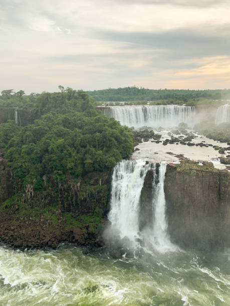 istock Iguazu Falls scenic view with powerful waterfall 2190211326