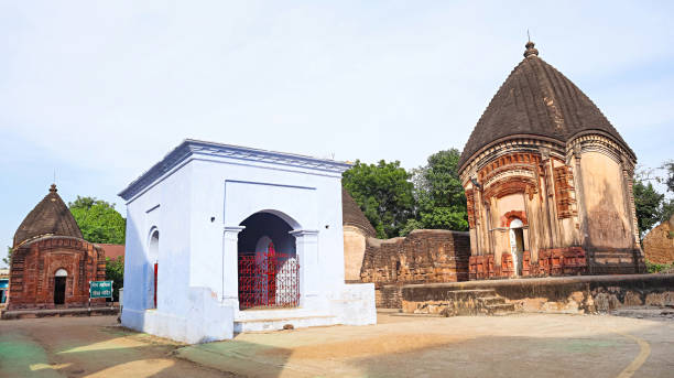 istock Panoramic view of the Rajbari Temple Complex showcasing its terracotta temples and ancient architecture, Maluti, Dumka, Jharkhand, India. 2190211746