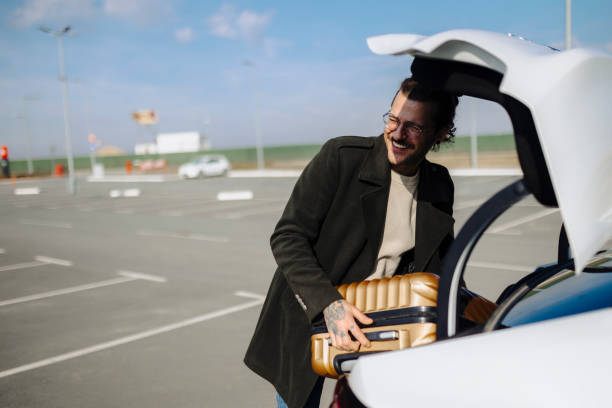 istock Business man in the airport 2190212486