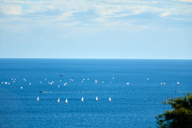 istock Scenic view of ocean against dramatic sky 2190212781
