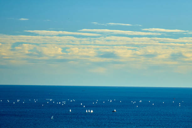 cloudscape, yacht, ship, sunny