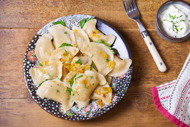 istock Dumplings with minced meat filling 2190216687