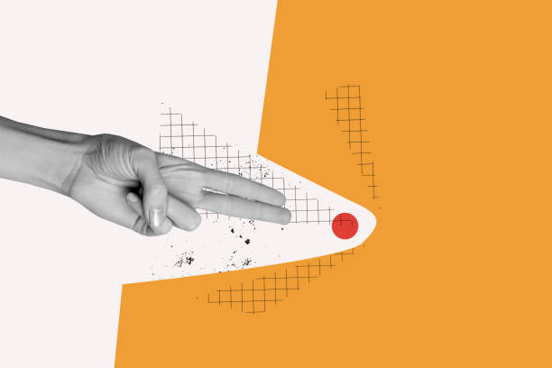 istock Composite trend artwork 3D sketch image photo collage of copyspace element fragment body hand hold two finger gesture pull push ball toy 2190218136