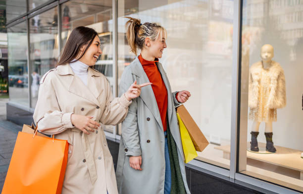 istock Girls at shopping 2190224658