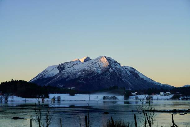 istock Serene winter mountain landscape at dusk 2190226283